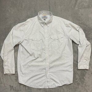 AFTCO American Fishing Tackle Co AFTECH Button Down Fishing Shirt Performance L